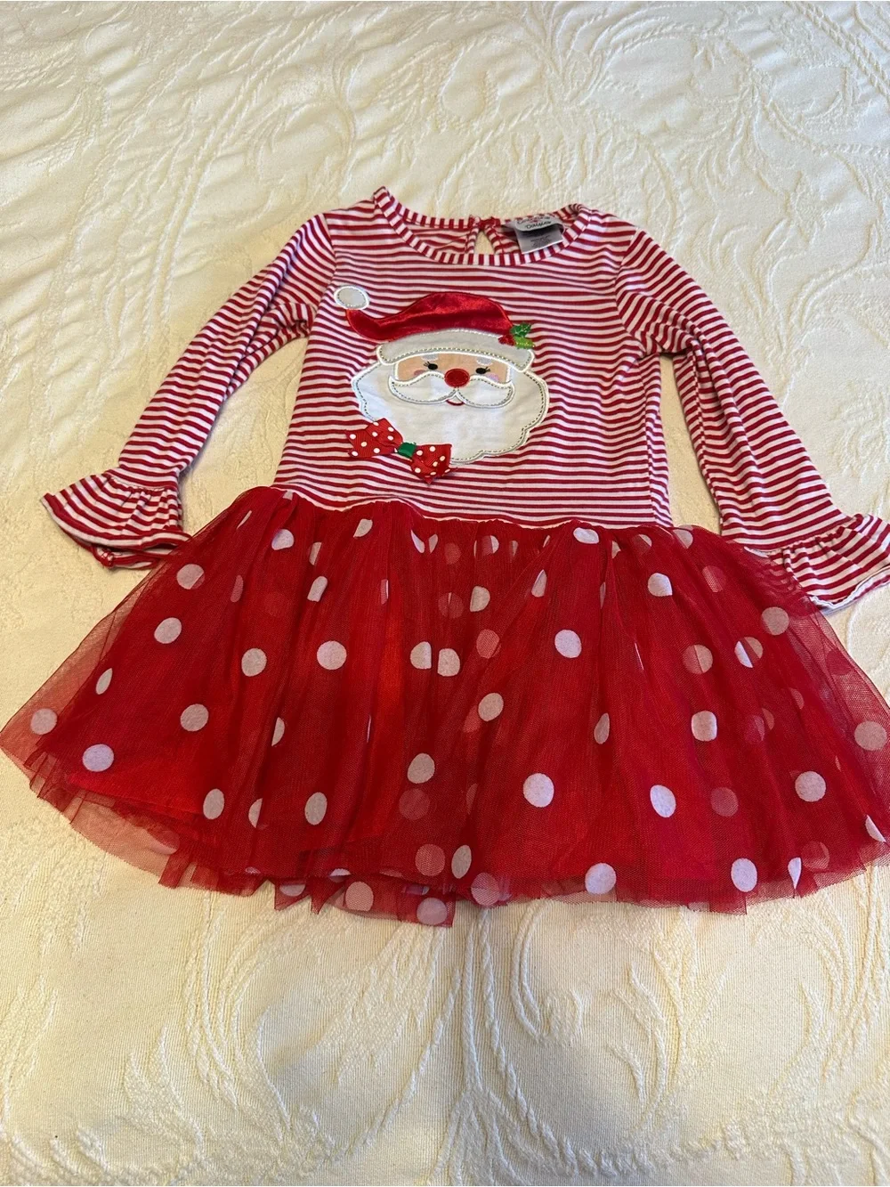 4T Girls' Red Santa Tutu Dress - Holiday Costume GUC